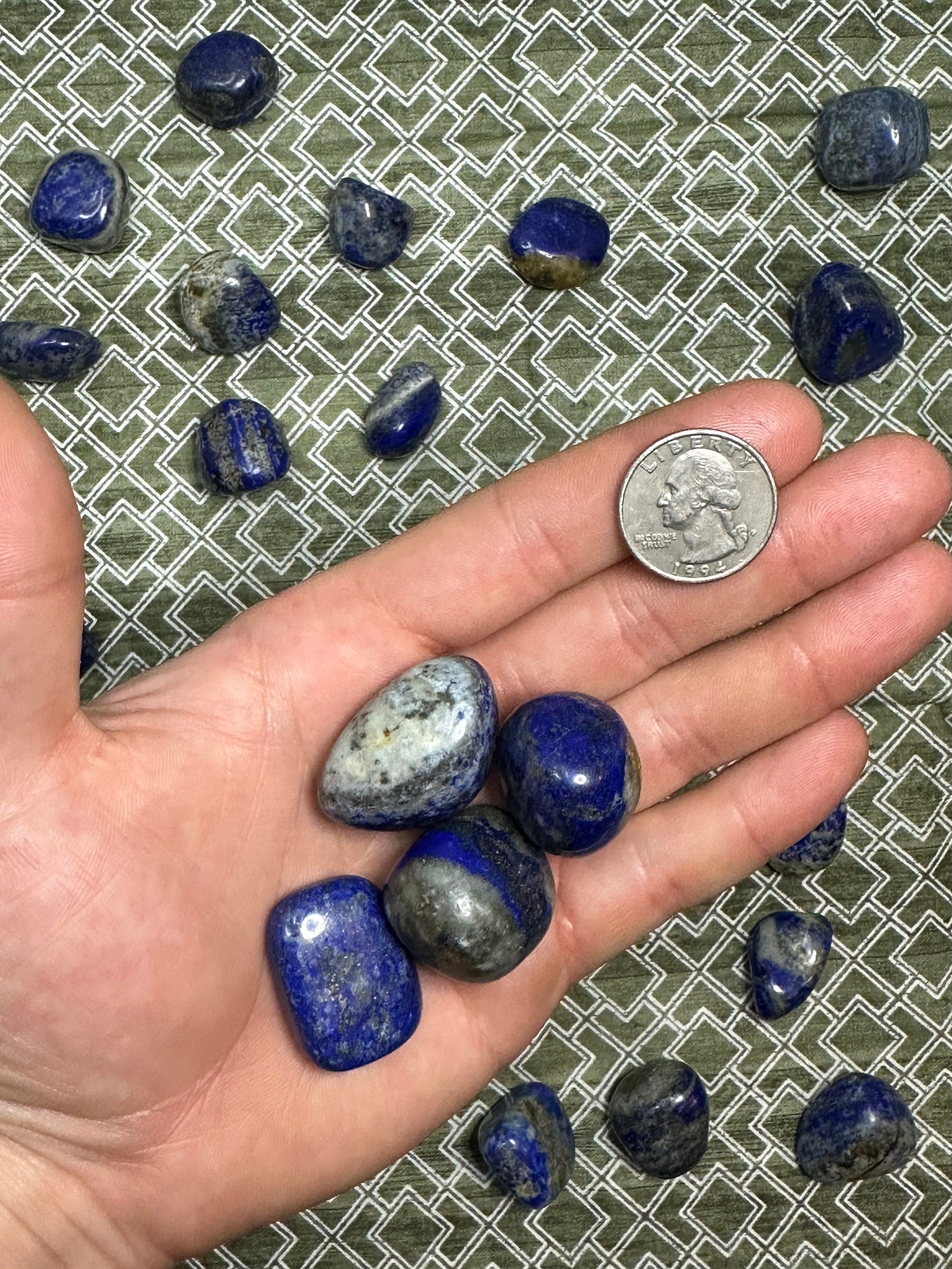 Lapis Lazuli - Tumbles (Pebble Size) - 2 Oz Bag