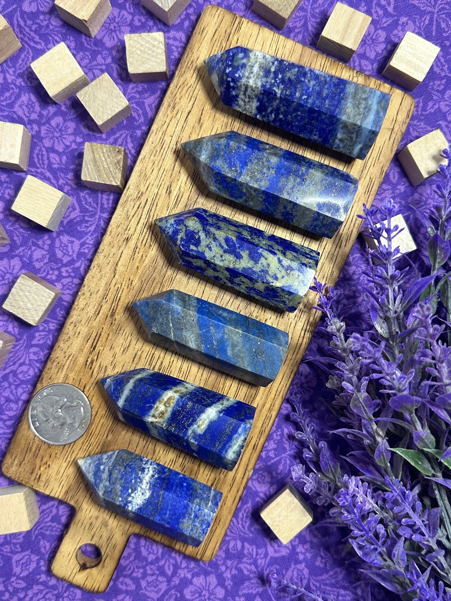 Natural Lapis Lazuli Tower Crystal Point Multiple Size Crystal Tower Metaphysical Healing Crystal For Meditation Crystal Home Decor Gift