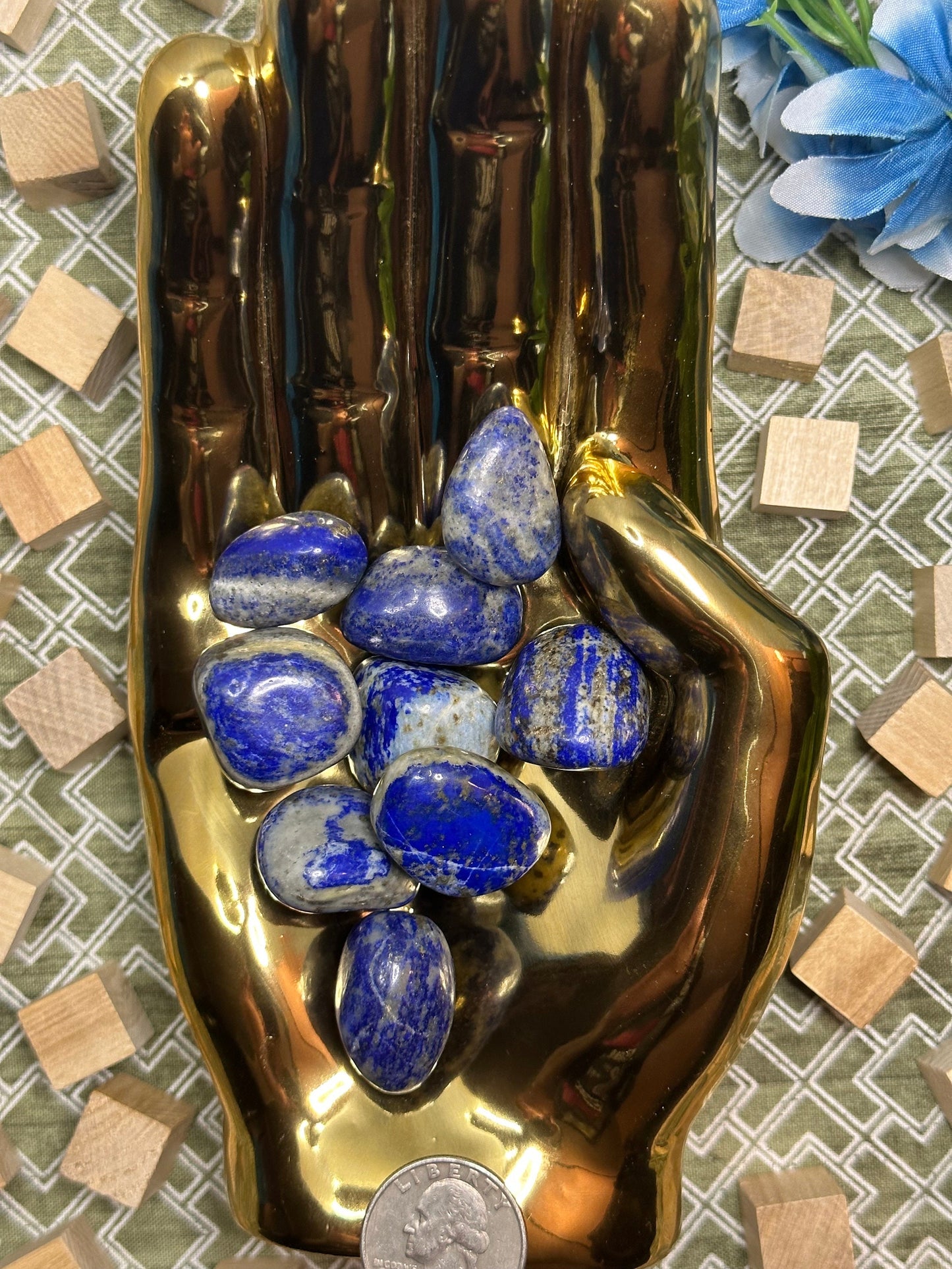 Lapis Lazuli Tumbled Stone Multiple Size Lapis Lazulie Crystal Tumble Metaphysical Crystal For Healing Crystal Gift Or Crystal Collection