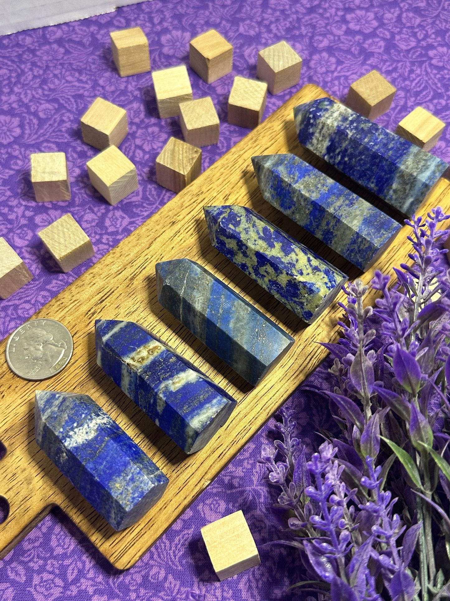 Natural Lapis Lazuli Tower Crystal Point Multiple Size Crystal Tower Metaphysical Healing Crystal For Meditation Crystal Home Decor Gift