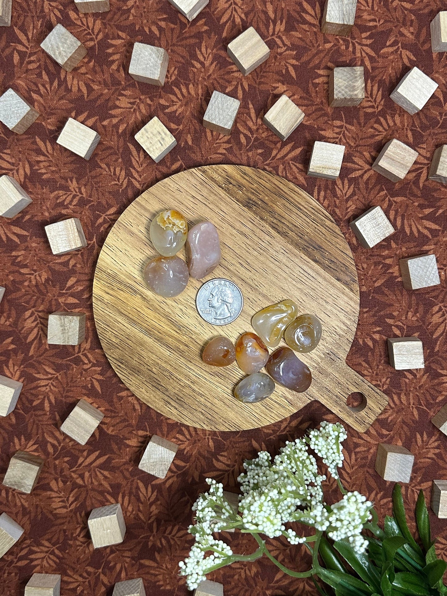Carnelian Tumbled Stone Multiple Size Red Carnelian Crystal Tumble Beautiful Carnelian Pocket Stone Perfect for Crystal Collection or Gift
