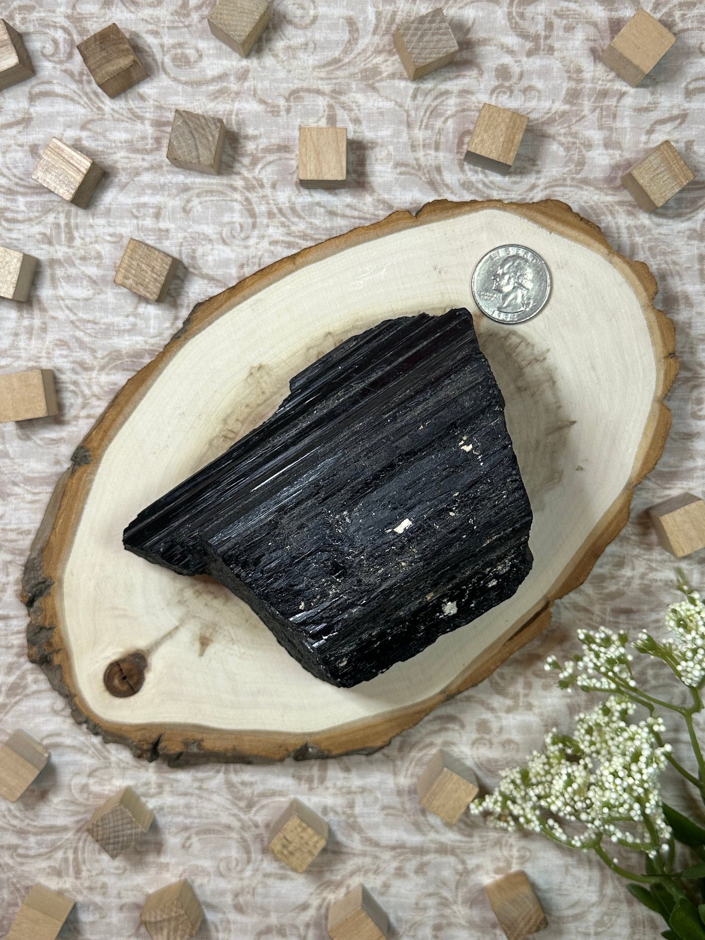 Huge Black Tourmaline Crystal Large Raw Black Tourmaline Black Crystal Tourmaline Specimen Metaphysical Crystal Decor or Crystal Collction