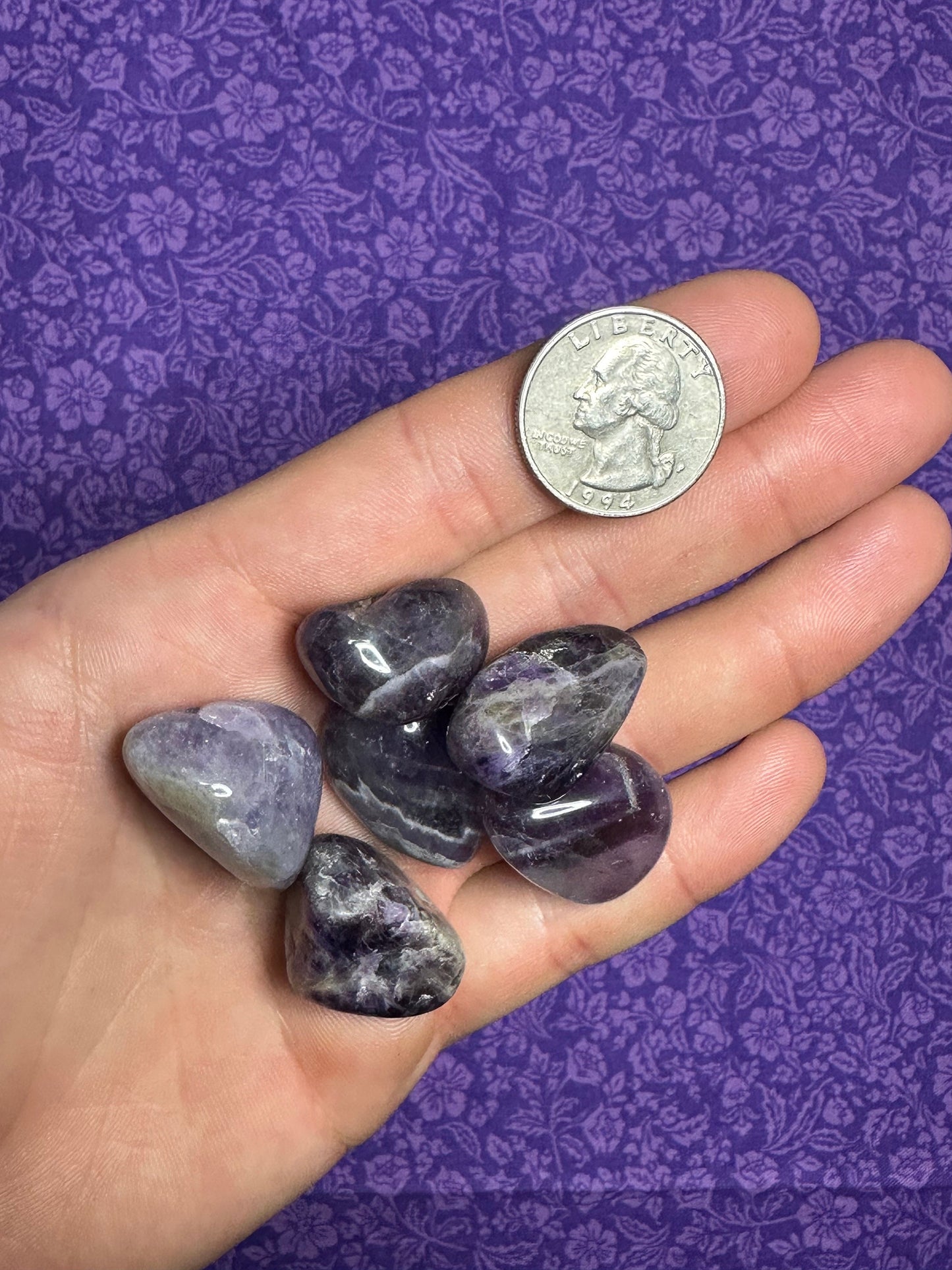 Amethyst Crystal Tumbled Stone Multiple Size Healing Crystal Metaphysical Crystal Purple Amethyst Gift or Crystal Collection Pocket Rock