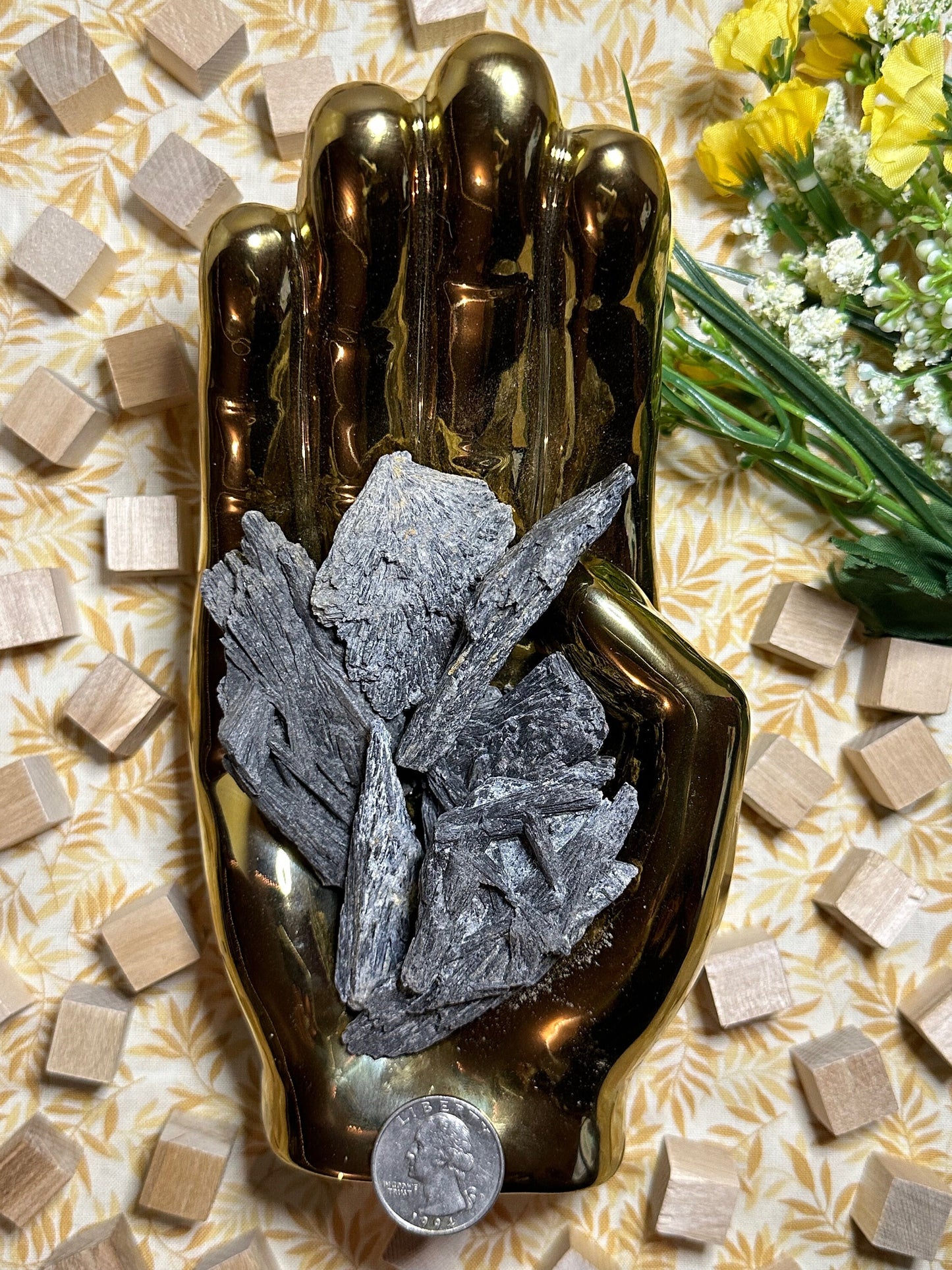 Raw Feather Black Tourmaline Crystal Specimen Black Metaphysical Crystal For Meditation Crystal Collection Or Gift