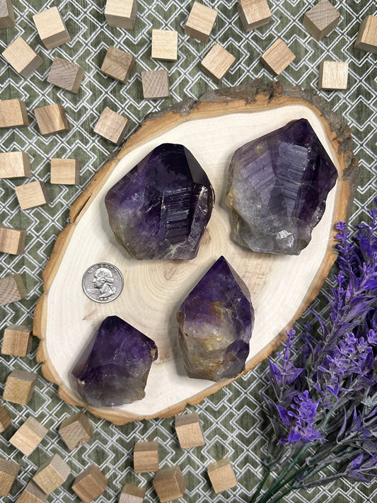 Natural Raw Amethyst Point Crystal Multiple Size Amethsyt Point For Decor Metaphysical Crystal Gift For Crystal Collection