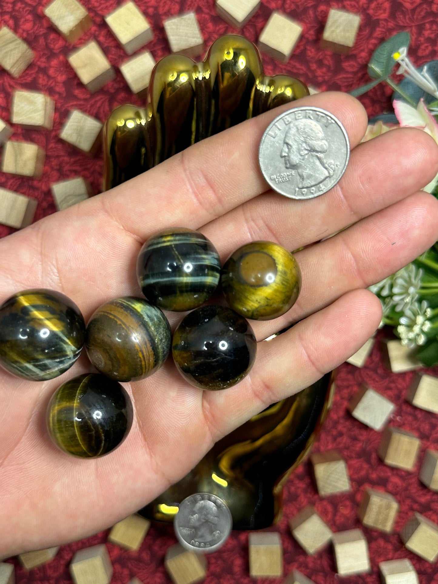 Golden Tigers Eye Sphere Natural Mini Tigers Eye Crystal Ball Healing Crystal Reiki Crystal Cats Eye Sphere Perfct last Minute Gift