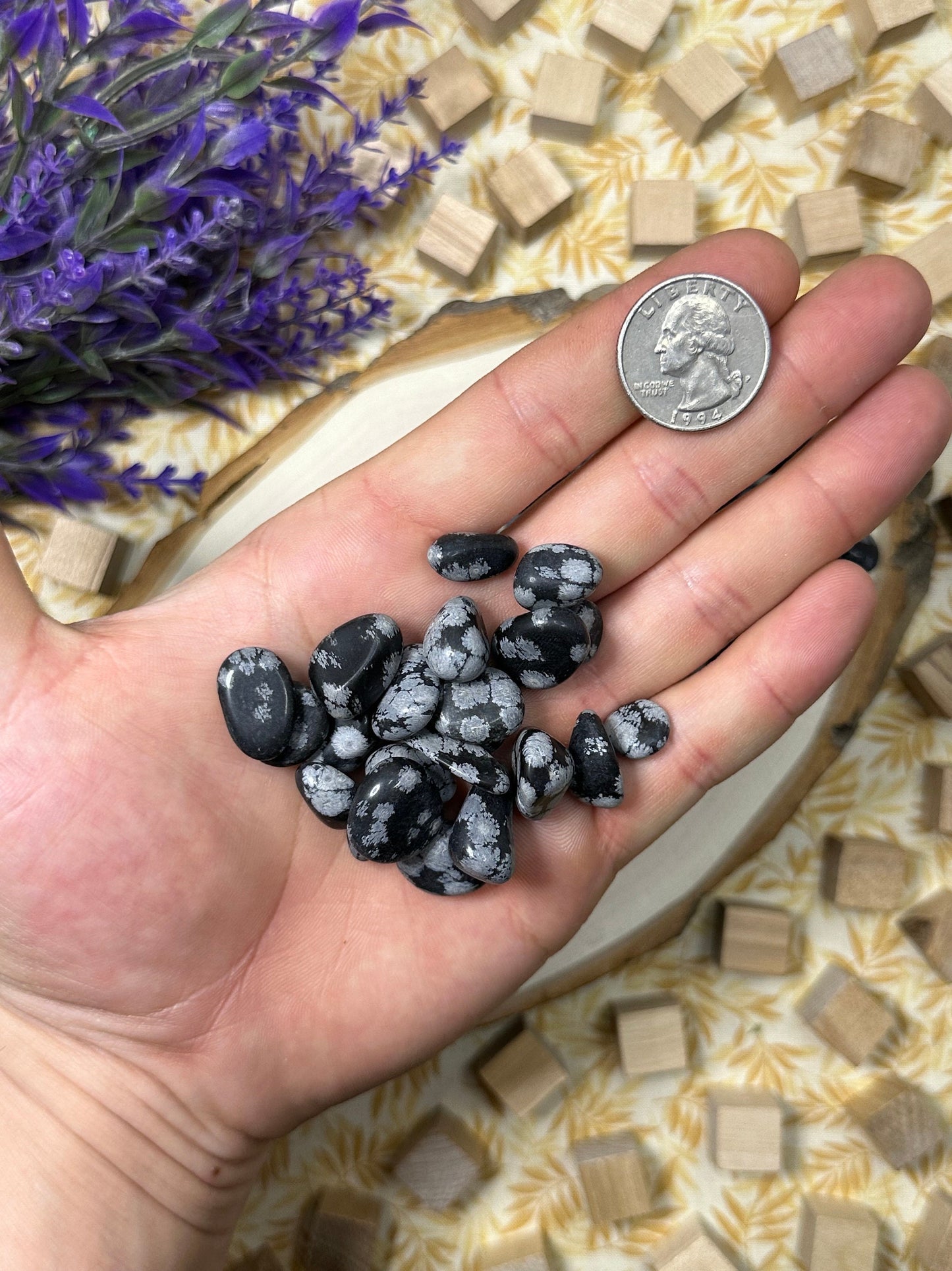 Snowflake Obsidian Tumbled Stone Multiple Size Snowflake Obsidain Crystal Tumble Metaphysical Healing Crystal Gift Or Crystal Collection