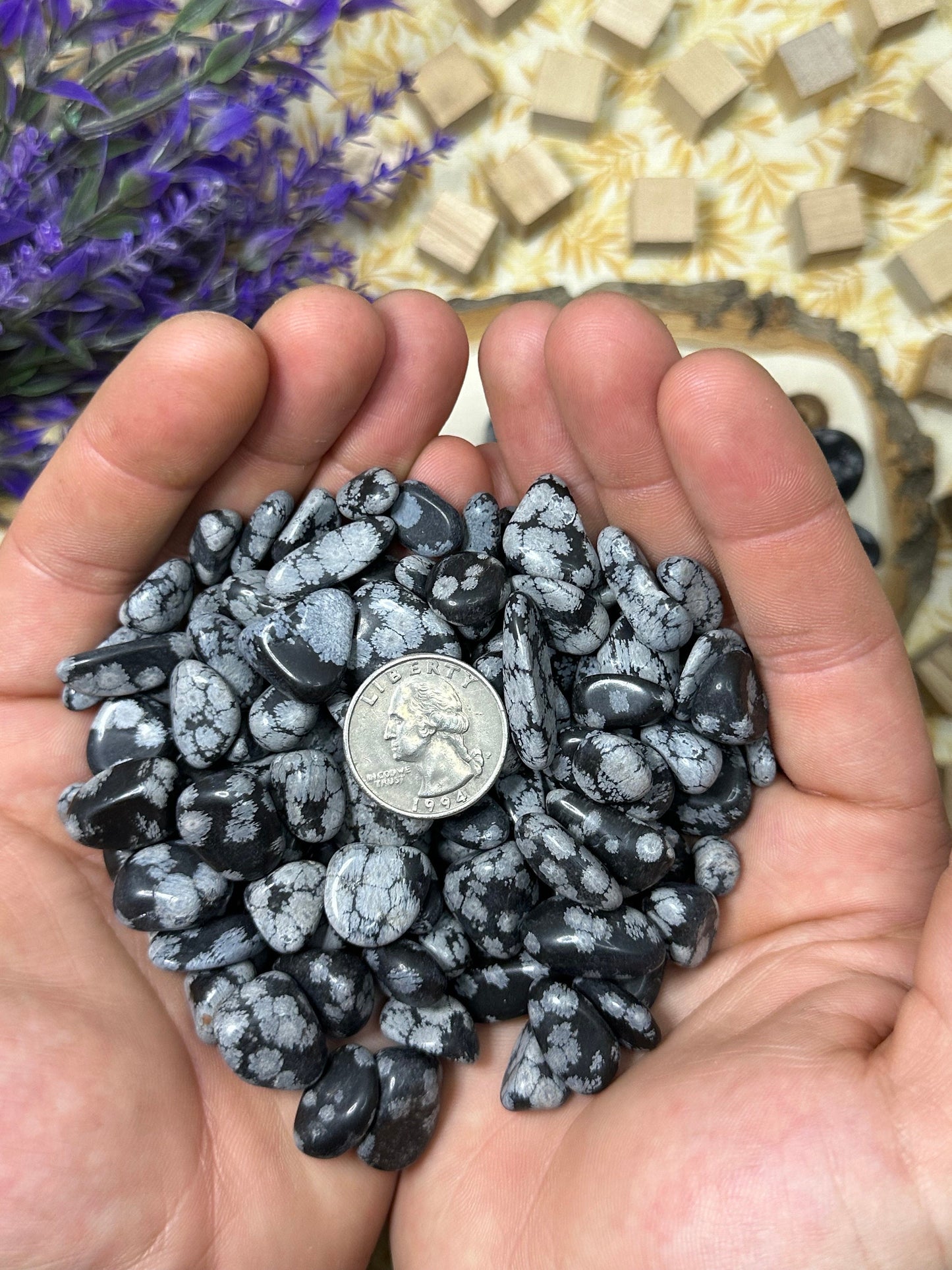 Snowflake Obsidian Tumbled Stone Multiple Size Snowflake Obsidain Crystal Tumble Metaphysical Healing Crystal Gift Or Crystal Collection