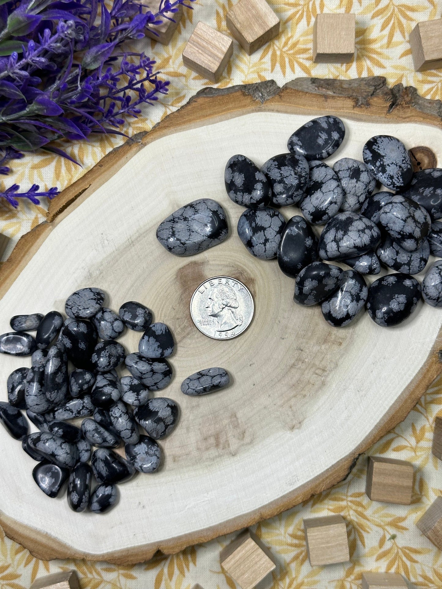 Snowflake Obsidian Tumbled Stone Multiple Size Snowflake Obsidain Crystal Tumble Metaphysical Healing Crystal Gift Or Crystal Collection