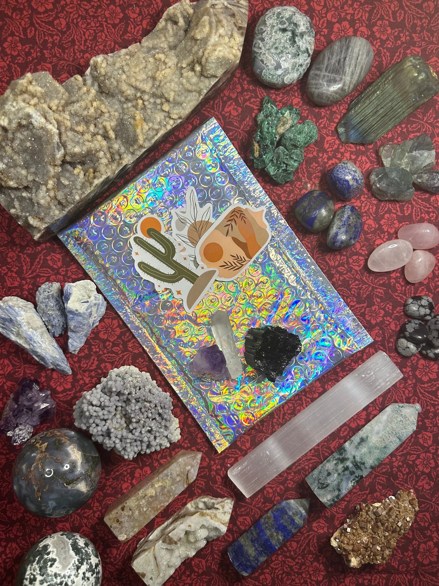 Crystal Mystery Box Free Shipping Raw Specimens Towers Spherers Tumbles and More Perfect Gift intuitively chosen Mystery Box Crystal Scoop