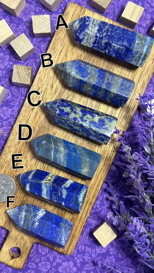 Natural Lapis Lazuli Tower Crystal Point Multiple Size  Crystal Tower Metaphysical Healing Crystal For Meditation Crystal Home Decor Gift