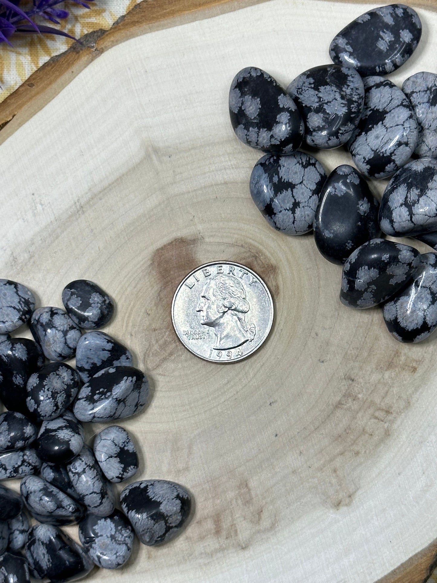 Snowflake Obsidian Tumbled Stone Multiple Size Snowflake Obsidain Crystal Tumble Metaphysical Healing Crystal Gift Or Crystal Collection