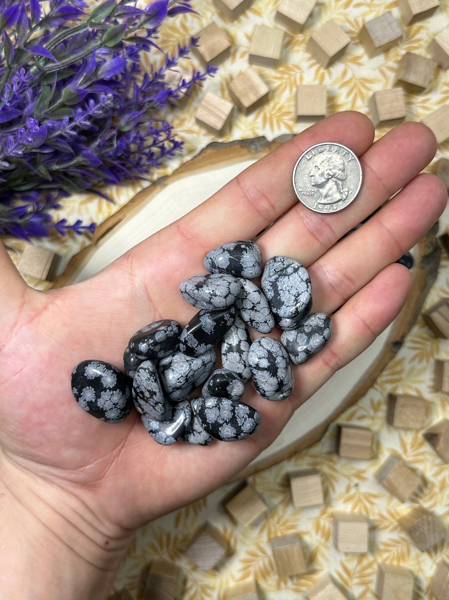 Snowflake Obsidian Tumbled Stone Multiple Size Snowflake Obsidain Crystal Tumble Metaphysical Healing Crystal Gift Or Crystal Collection