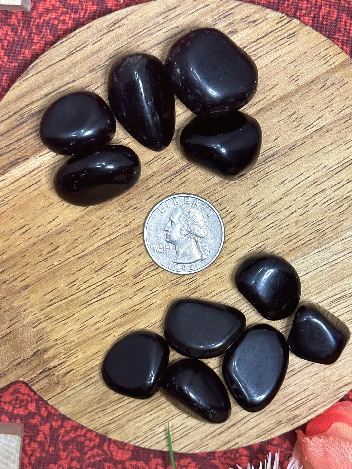 Black Obsidian Tumbled Stone Multiple Size Black Obsidain Crystal Tumble Black Obsidian Pocket Stone Perfect for Crystal Collection or Gift