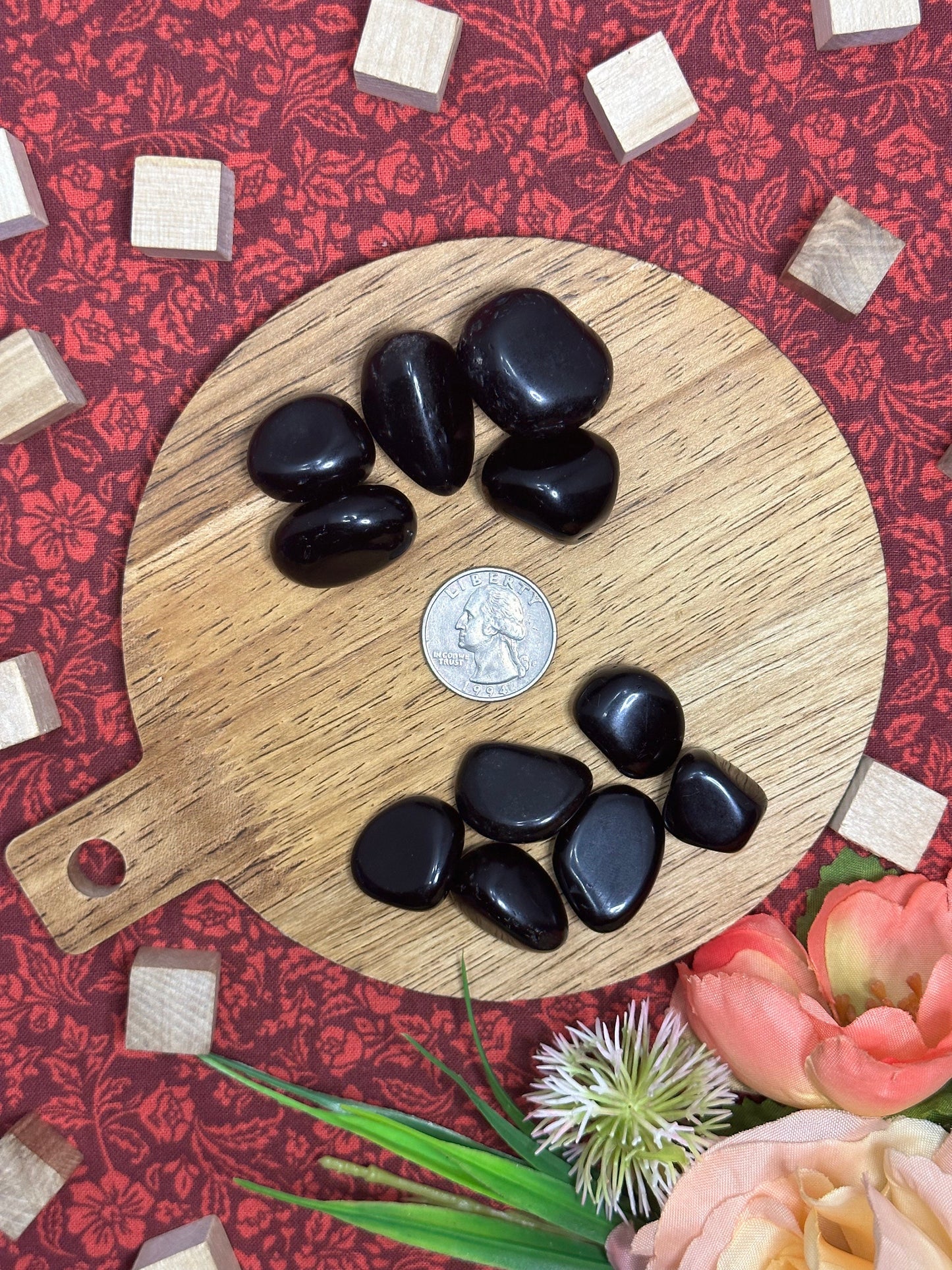 Black Obsidian Tumbled Stone Multiple Size Black Obsidain Crystal Tumble Black Obsidian Pocket Stone Perfect for Crystal Collection or Gift