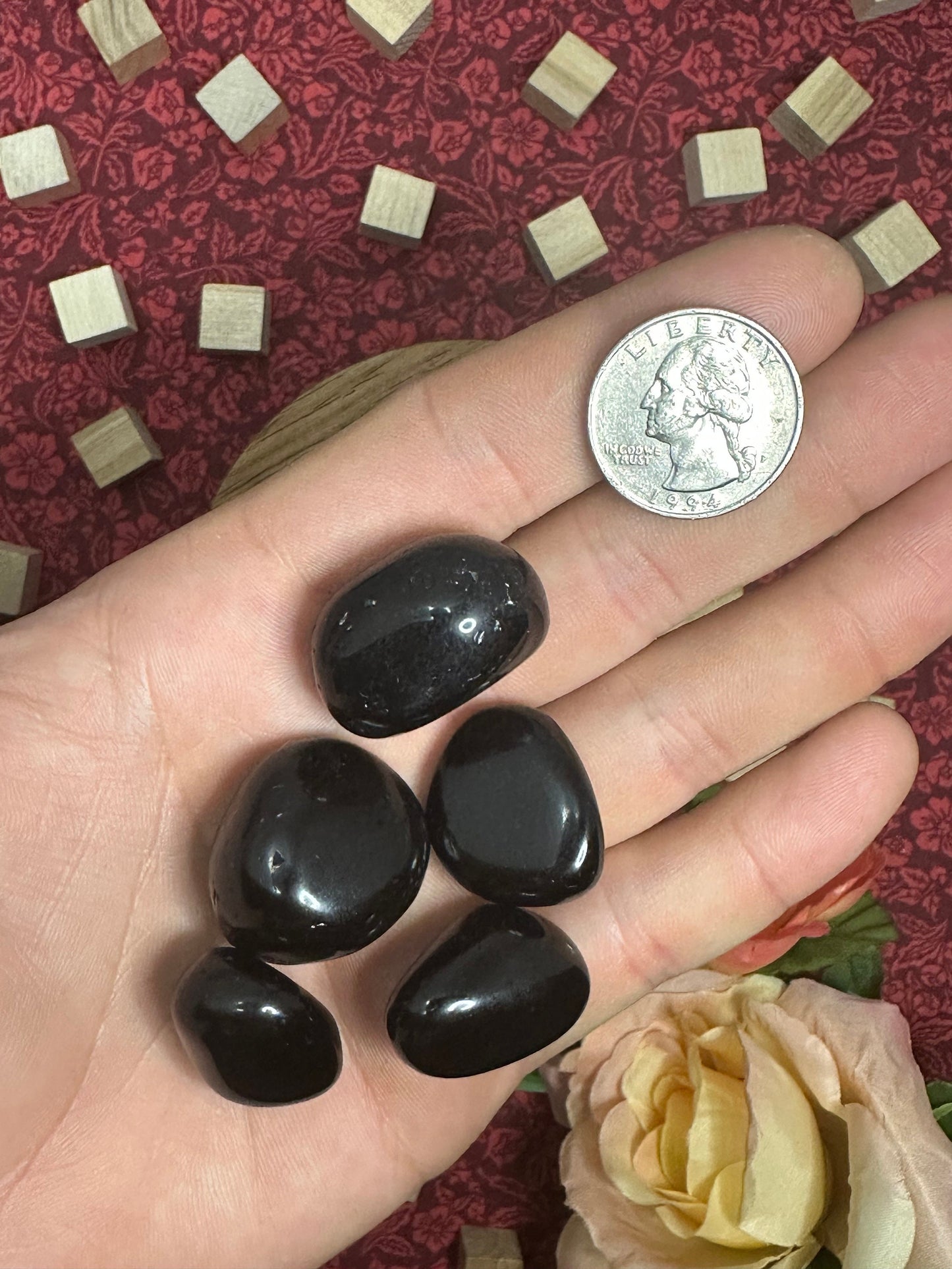 Black Obsidian Tumbled Stone Multiple Size Black Obsidain Crystal Tumble Black Obsidian Pocket Stone Perfect for Crystal Collection or Gift