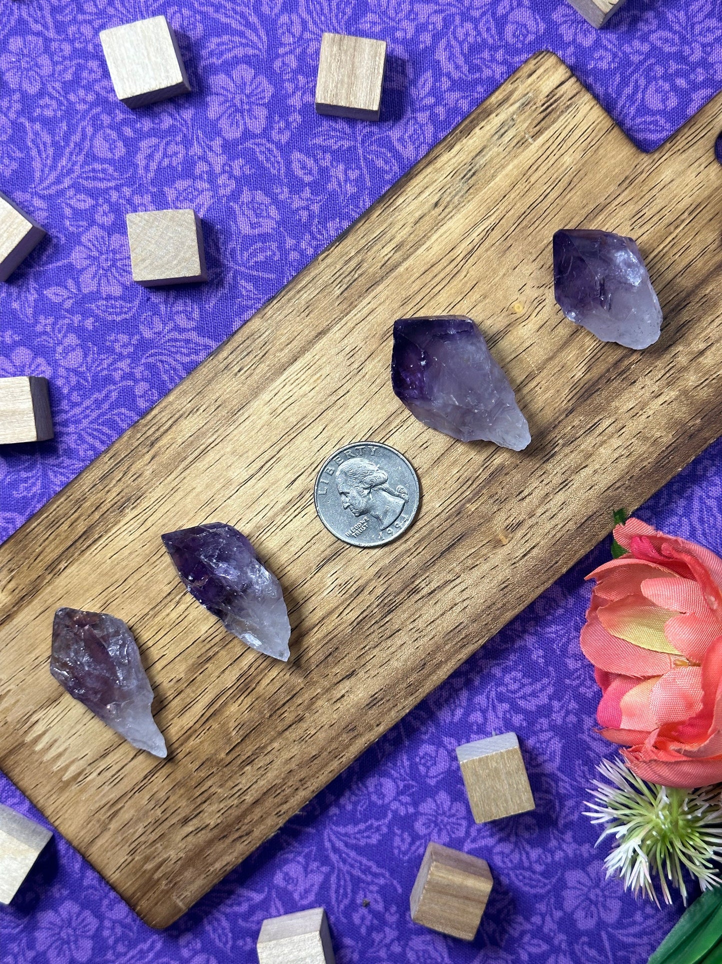 Super High Quality Raw Amethyst Crystal Point Beautiful Natural Brazilian Purple Amethsyt for Crafting Crystal Healing Meditation and More