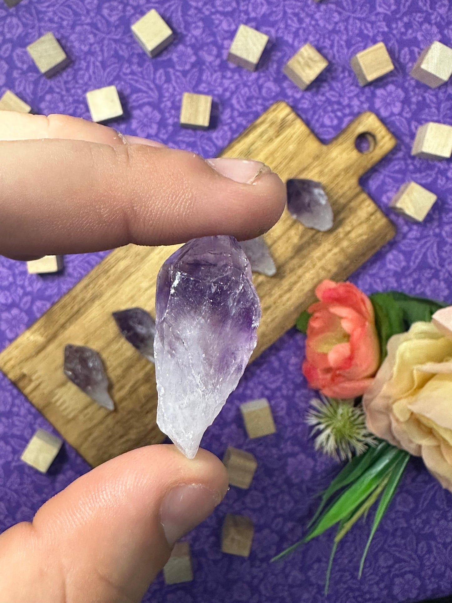 Super High Quality Raw Amethyst Crystal Point Beautiful Natural Brazilian Purple Amethsyt for Crafting Crystal Healing Meditation and More