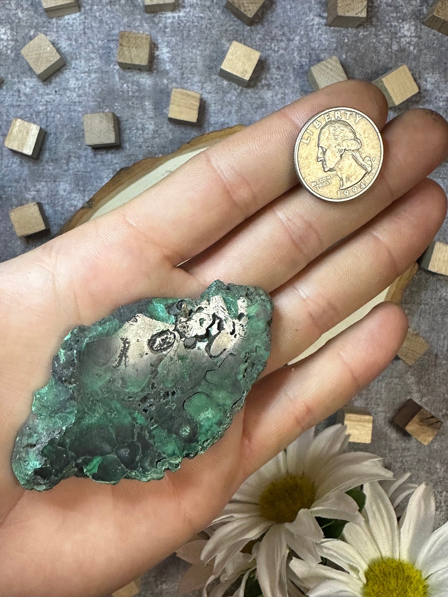 Malachite Slab Multiple Sizes Available, Natural Polished Malachite Slice, Beautiful Green Malachite Rare Crystal Slab Perfect Gift for Them