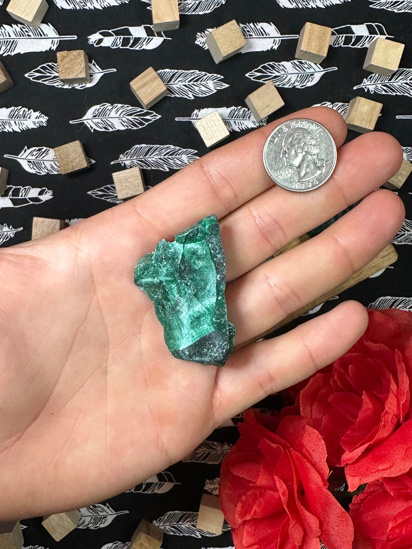 Velvet Malachite Crystal Specimens Multiple Size Avaliable Natural Satin Crystal Malachite Chunk Green Malachite Gemstone Crystal Collection