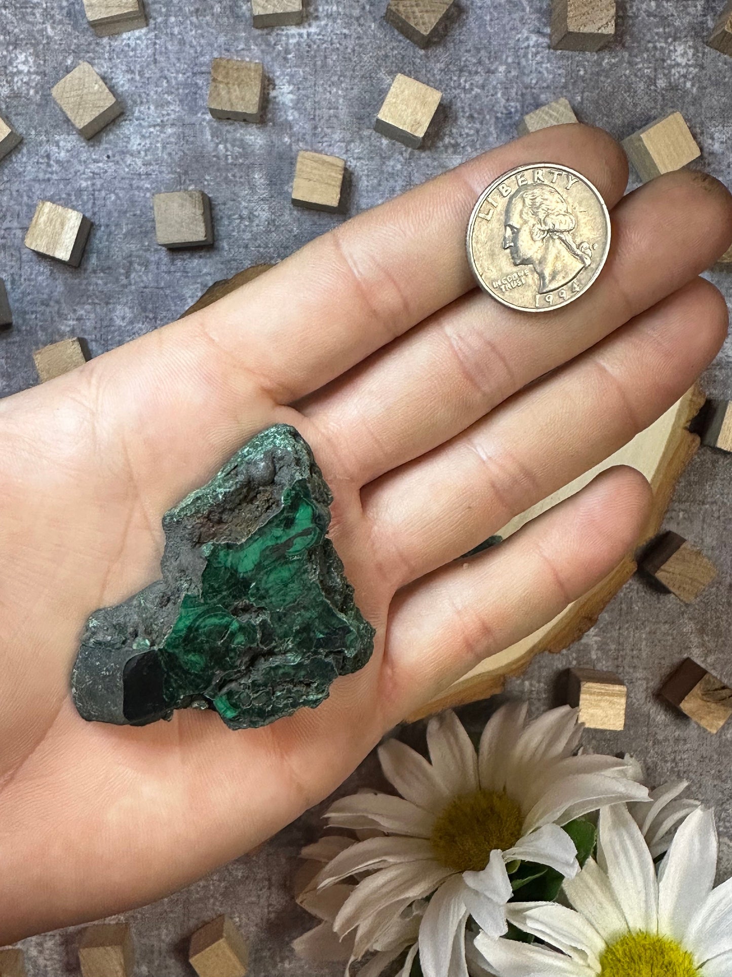 Malachite Slab Multiple Sizes Available, Natural Polished Malachite Slice, Beautiful Green Malachite Rare Crystal Slab Perfect Gift for Them