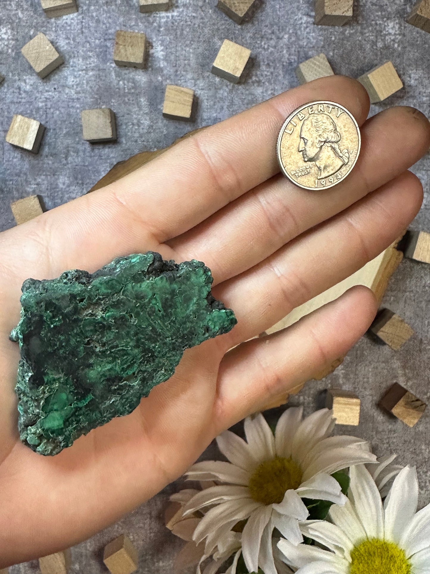 Malachite Slab Multiple Sizes Available, Natural Polished Malachite Slice, Beautiful Green Malachite Rare Crystal Slab Perfect Gift for Them