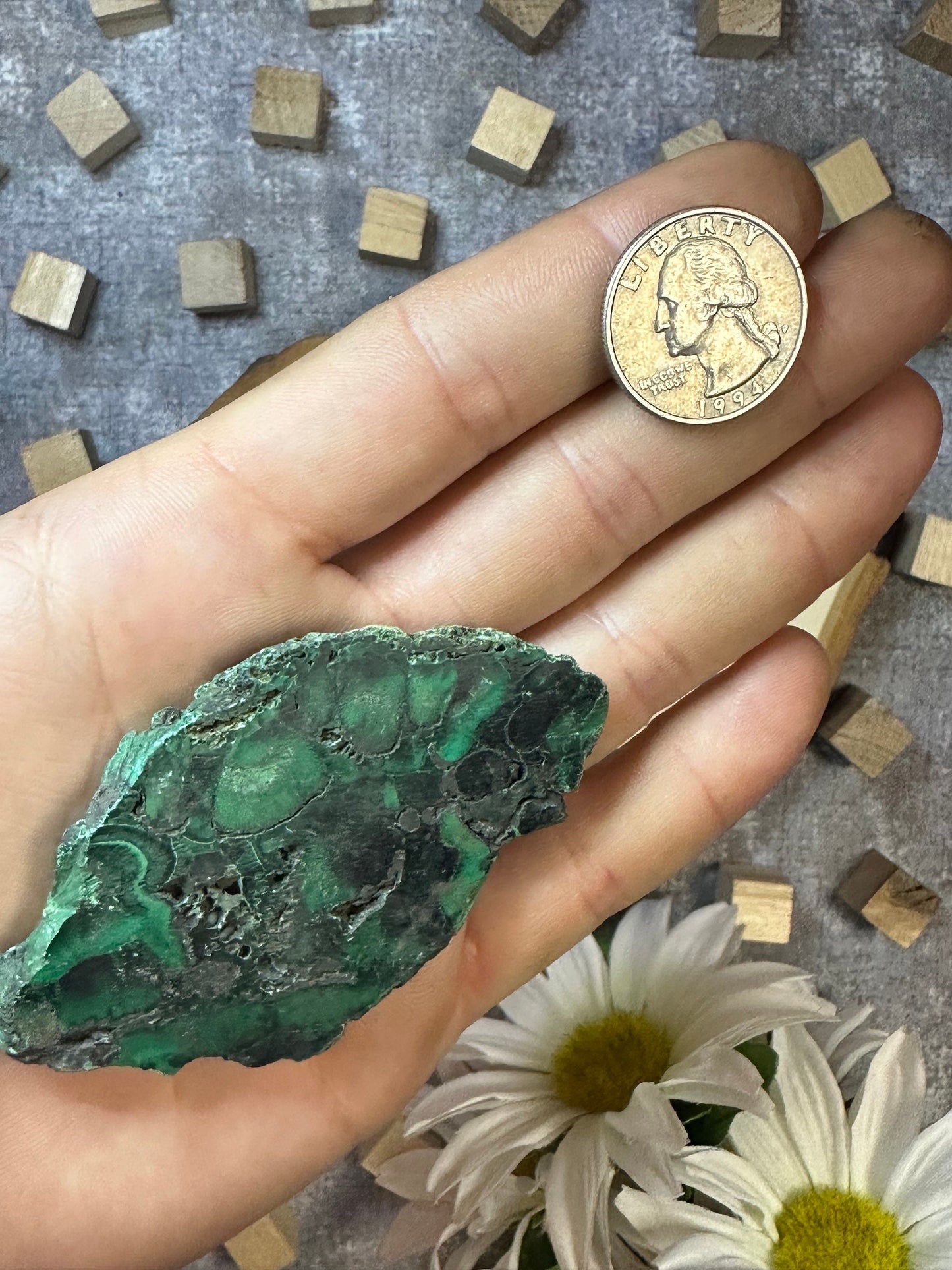 Malachite Slab Multiple Sizes Available, Natural Polished Malachite Slice, Beautiful Green Malachite Rare Crystal Slab Perfect Gift for Them