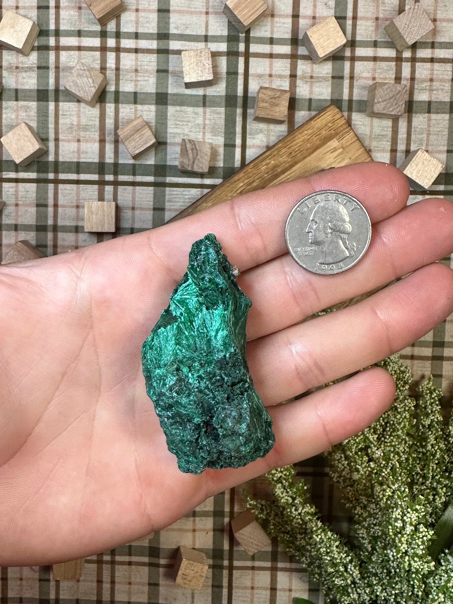 Malachite Crystal Specimen, Beautiful Malachite Cluster Multiple Sizes Available, Green Malachite Chunk, Fibrous Velvet Malachite Crystal