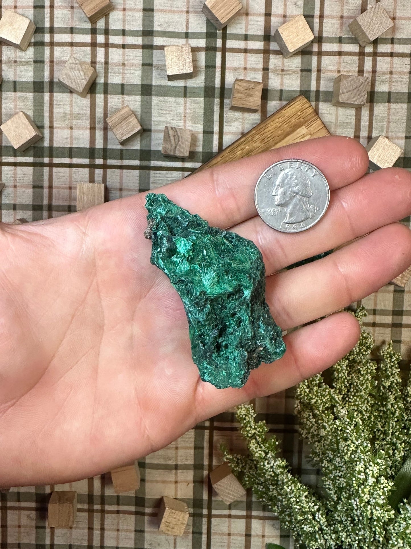 Malachite Crystal Specimen, Beautiful Malachite Cluster Multiple Sizes Available, Green Malachite Chunk, Fibrous Velvet Malachite Crystal