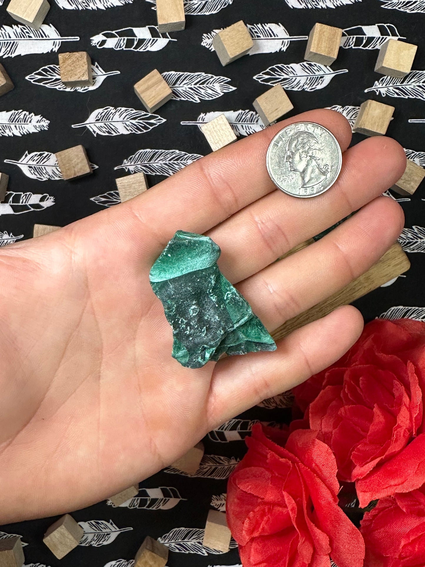 Velvet Malachite Crystal Specimens Multiple Size Avaliable Natural Satin Crystal Malachite Chunk Green Malachite Gemstone Crystal Collection